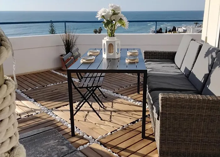 Amazing Penthouse- Panoramic Sea View & Tikki Bar On Private Terrasse דירה Senhora da Luz